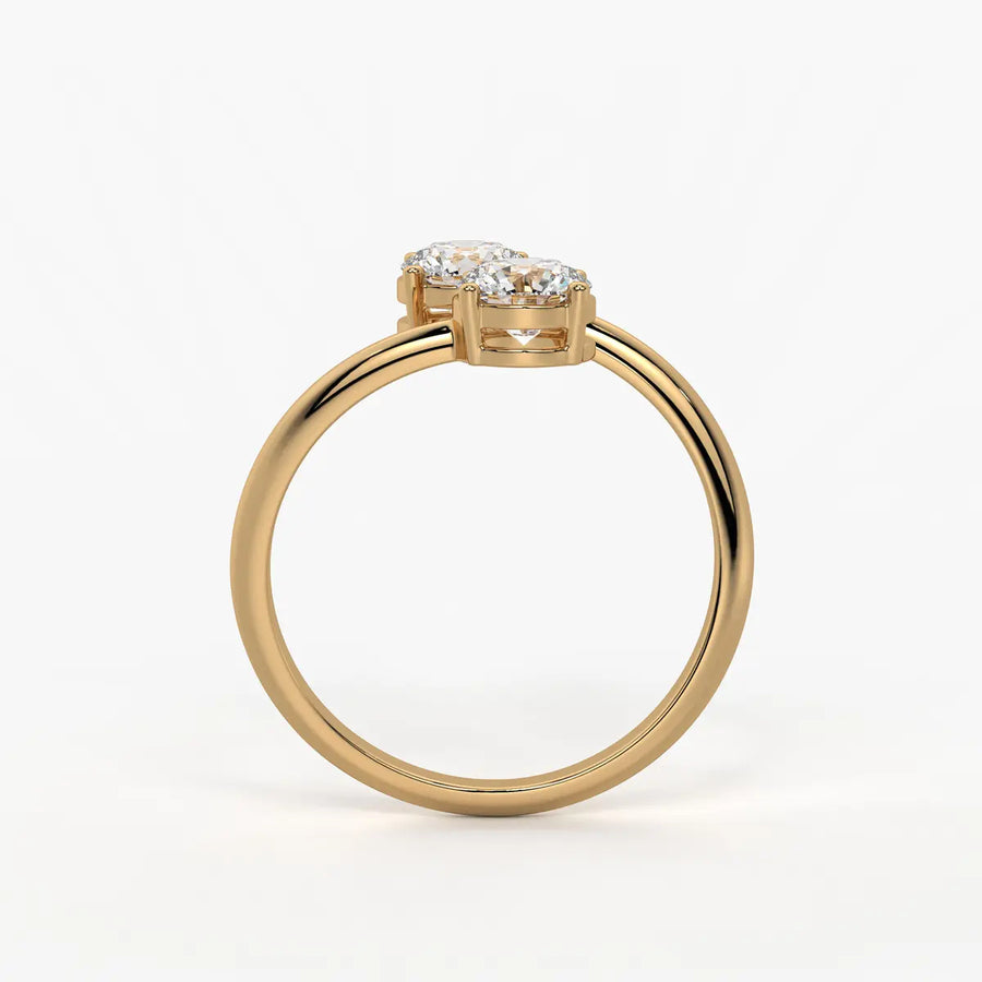 Aira Round Dual-Stone Ring