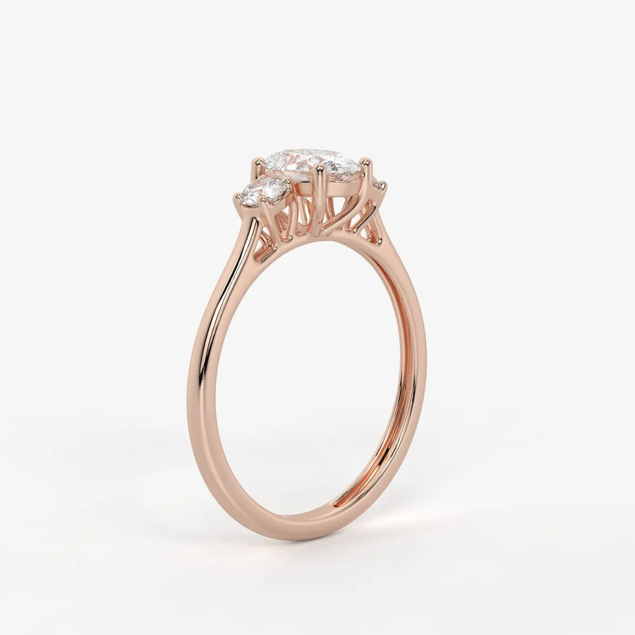Elara Midnight Dew Oval Ring