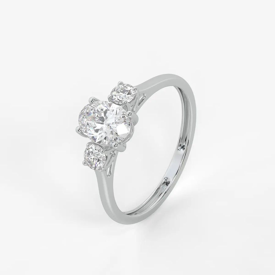 Elara Midnight Dew Oval Ring