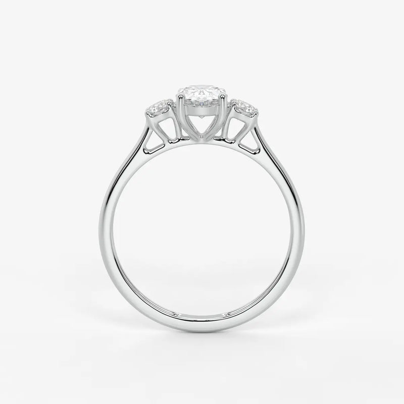 Elara Midnight Dew Oval Ring