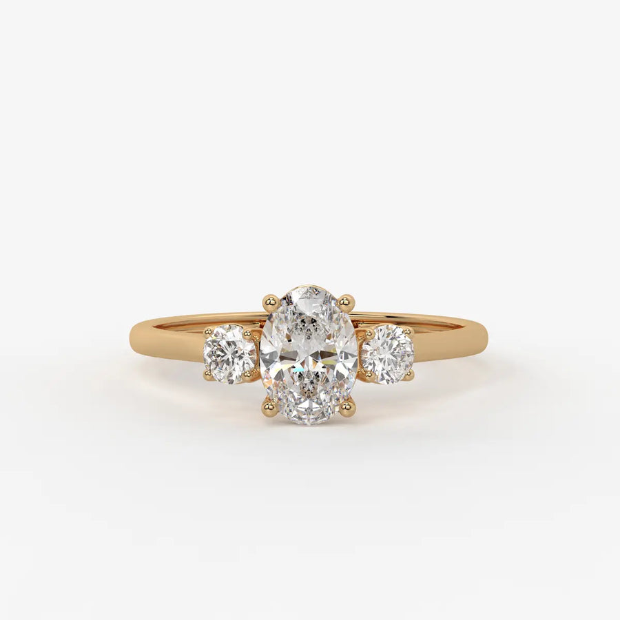 Elara Midnight Dew Oval Ring