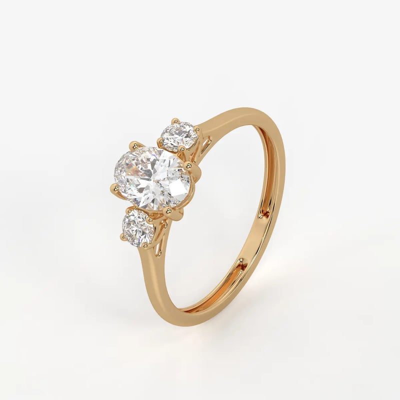 Elara Midnight Dew Oval Ring
