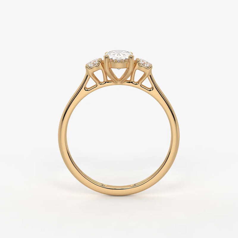 Elara Midnight Dew Oval Ring