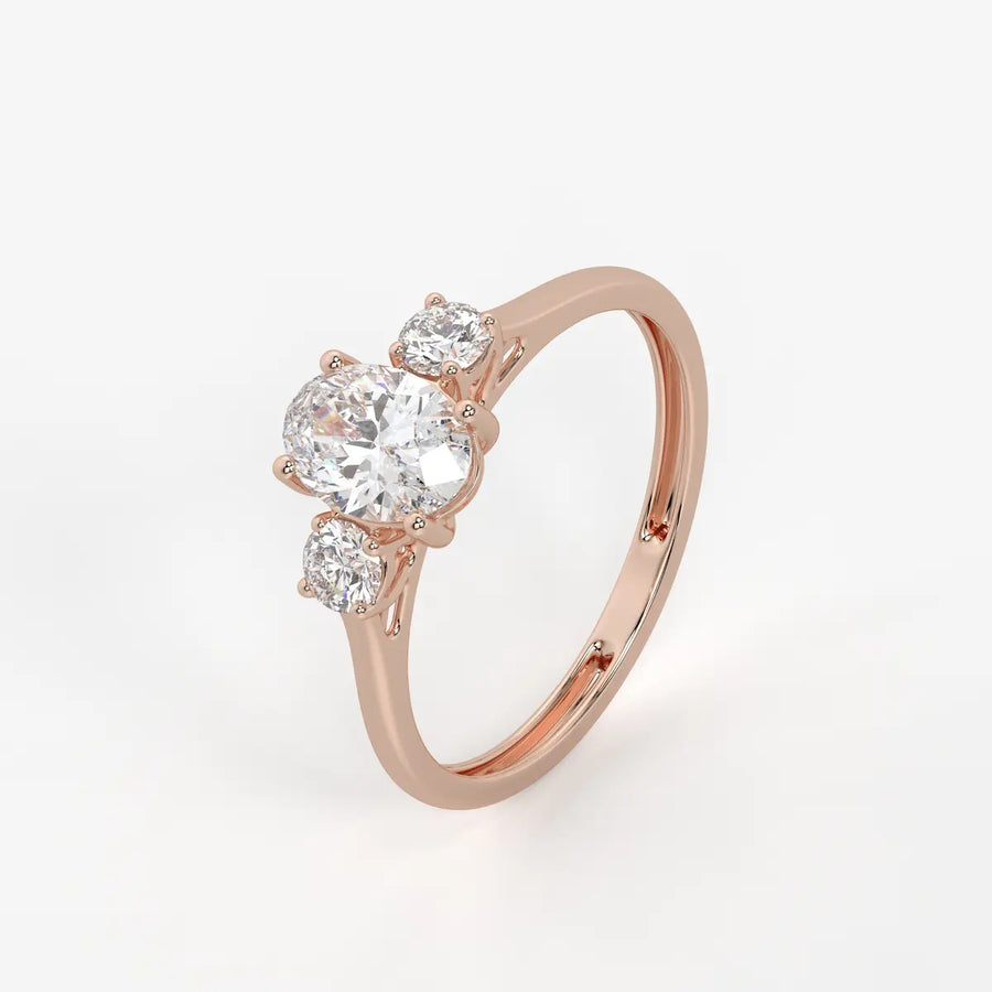 Elara Midnight Dew Oval Ring