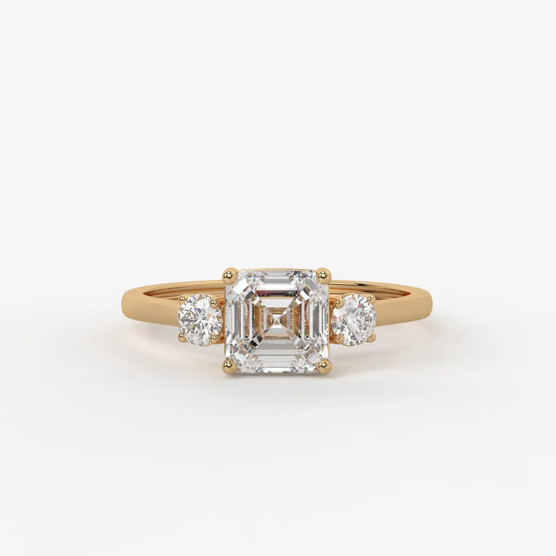 Zinnia Radiant Glitz Trio Ring