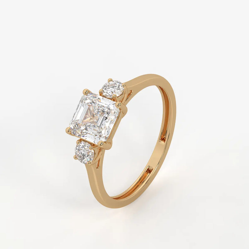 Zinnia Radiant Glitz Trio Ring