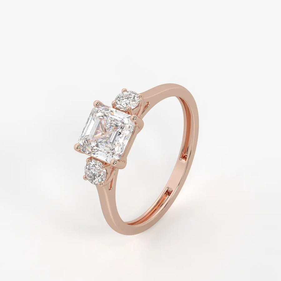 Zinnia Radiant Glitz Trio Ring