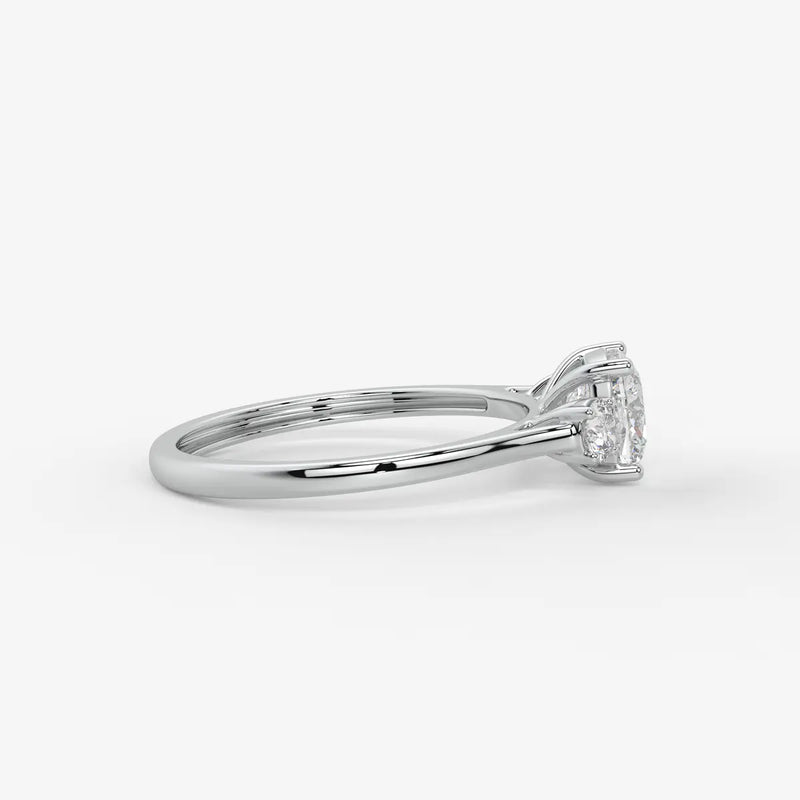 Elysian Cushion Grace Trio Ring