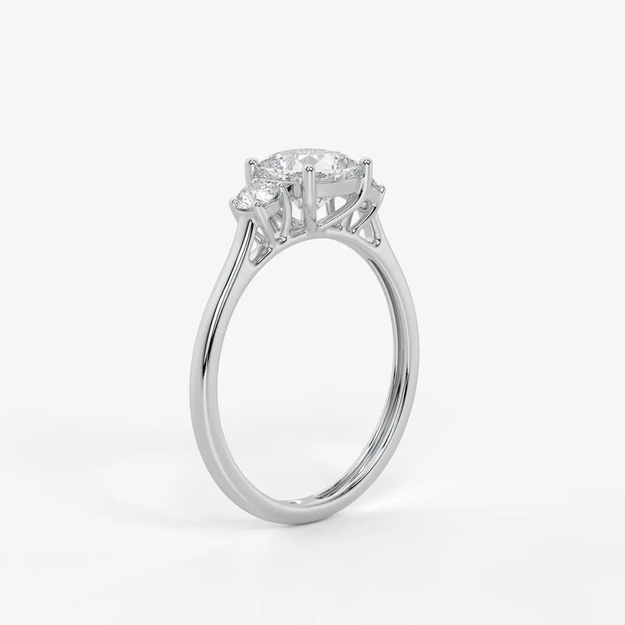 Elysian Cushion Grace Trio Ring