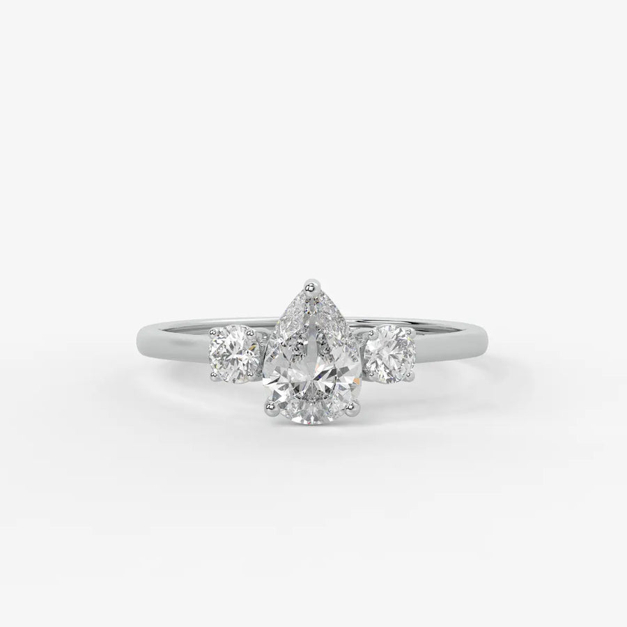 Seraphina Pear Brilliance Trio Ring