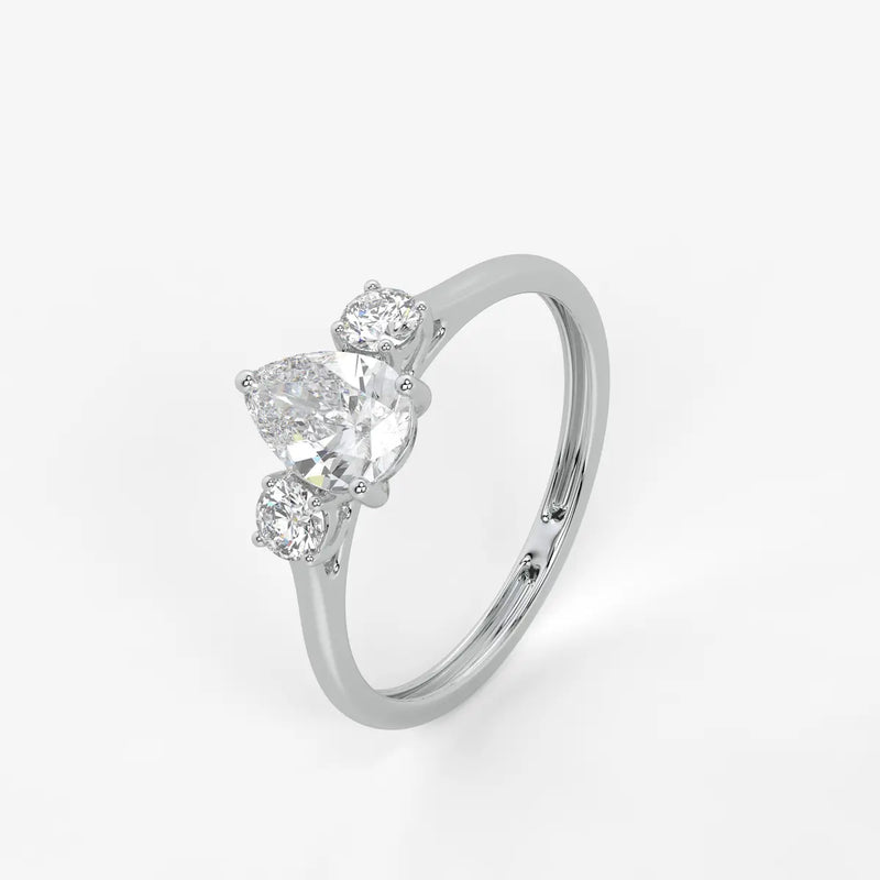 Seraphina Pear Brilliance Trio Ring