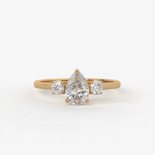 Seraphina Pear Brilliance Trio Ring