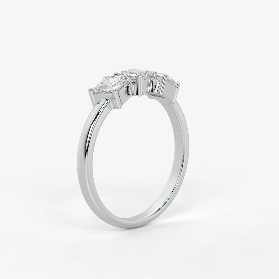 Luminaire Geometric Trio Diamond Ring