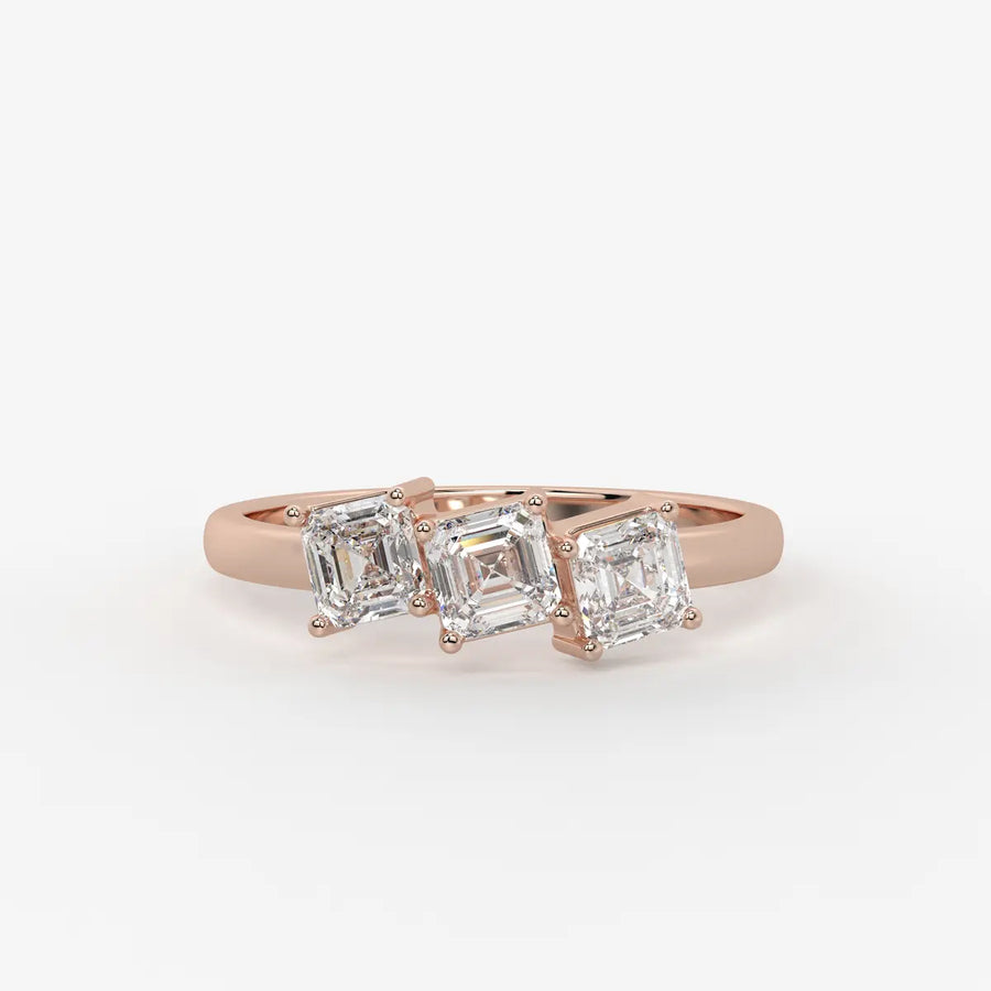 Luminaire Geometric Trio Diamond Ring