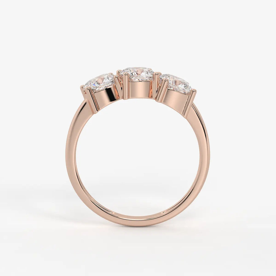 Cushira Trio Radiance Diamond Statement Ring