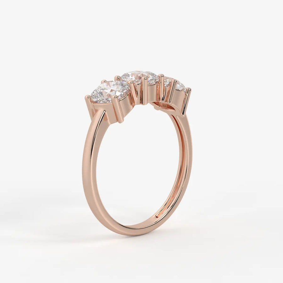 Cushira Trio Radiance Diamond Statement Ring