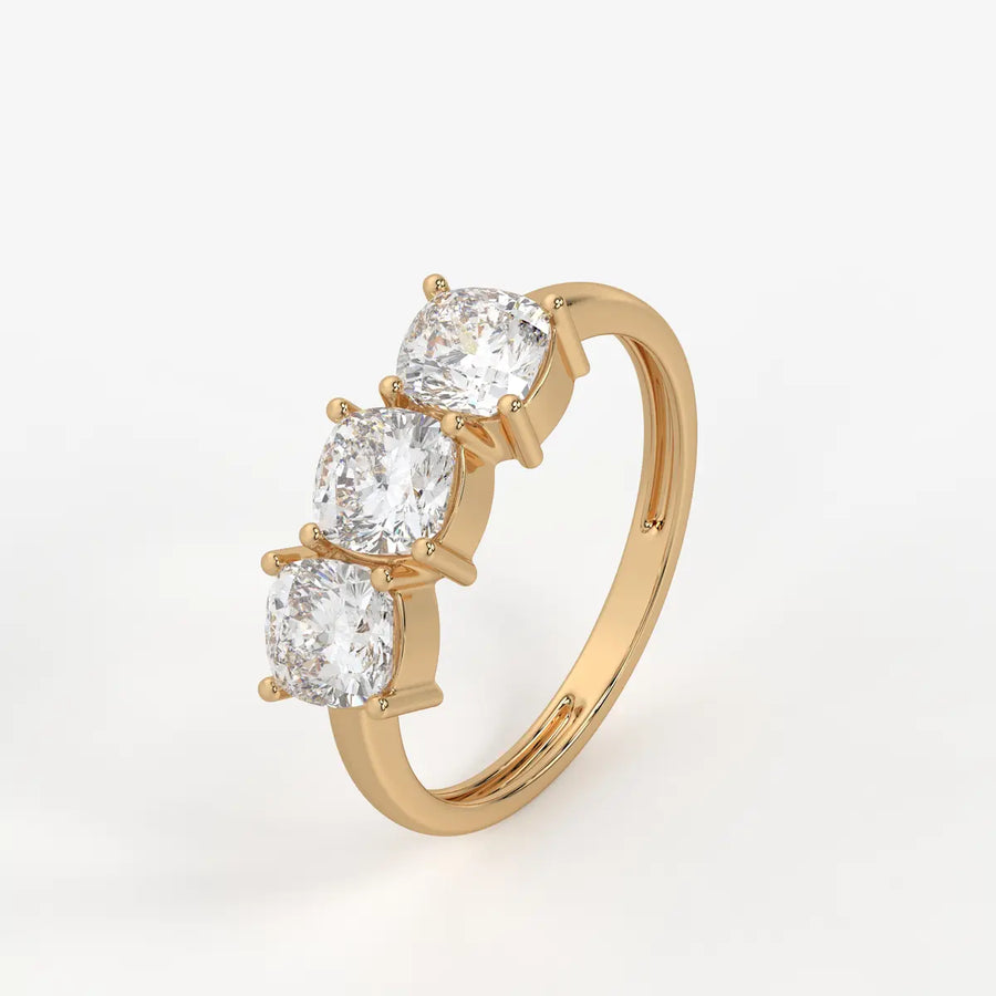Cushira Trio Radiance Diamond Statement Ring