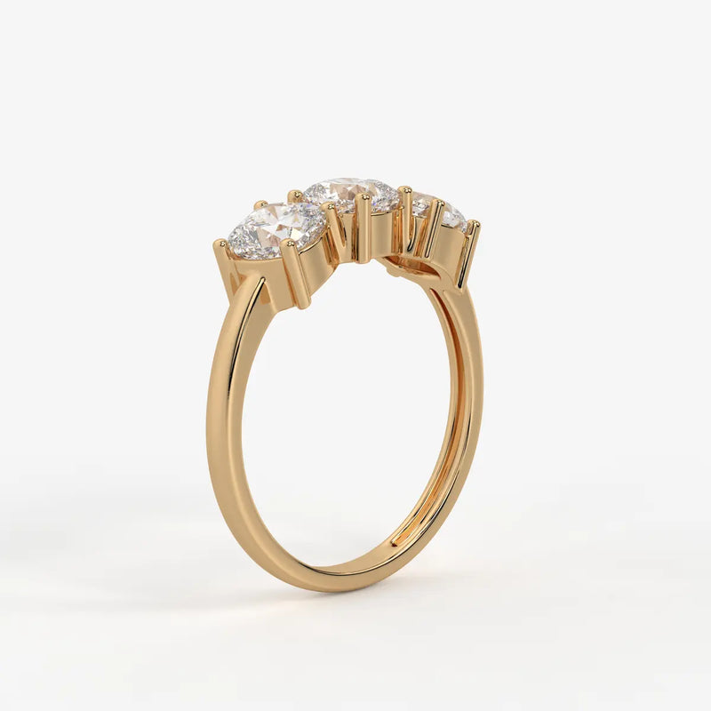Cushira Trio Radiance Diamond Statement Ring