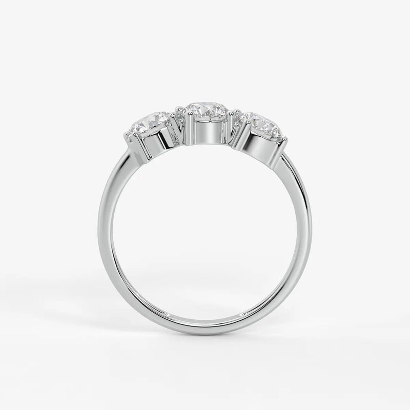 Triara Brilliance Round Diamond Trilogy Ring