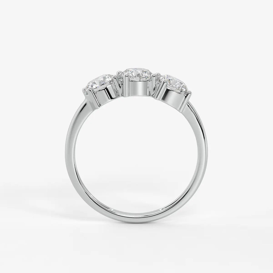 Triara Brilliance Round Diamond Trilogy Ring
