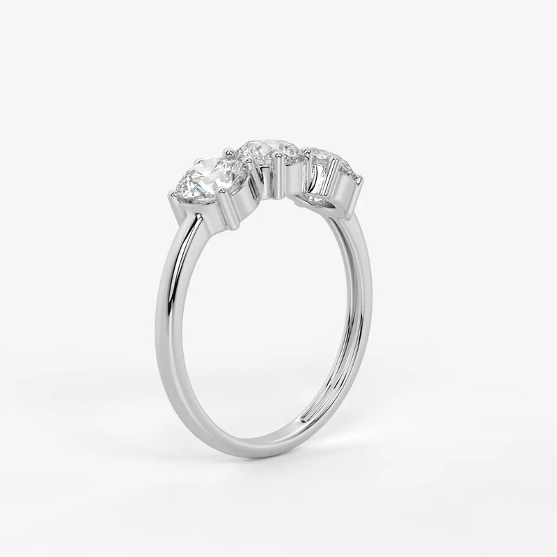 Triara Brilliance Round Diamond Trilogy Ring