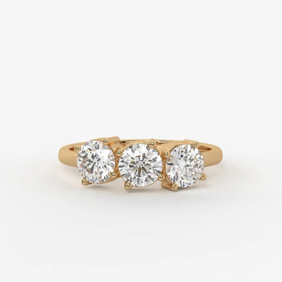 Triara Brilliance Round Diamond Trilogy Ring