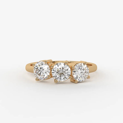 Triara Brilliance Round Diamond Trilogy Ring