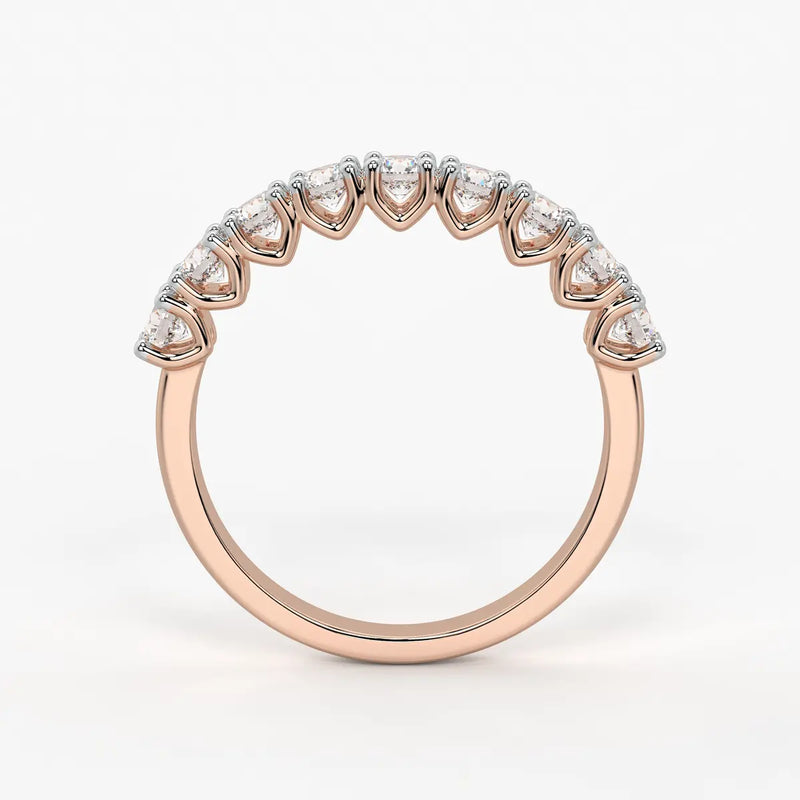 Round Eternity Stack Ladies Ring
