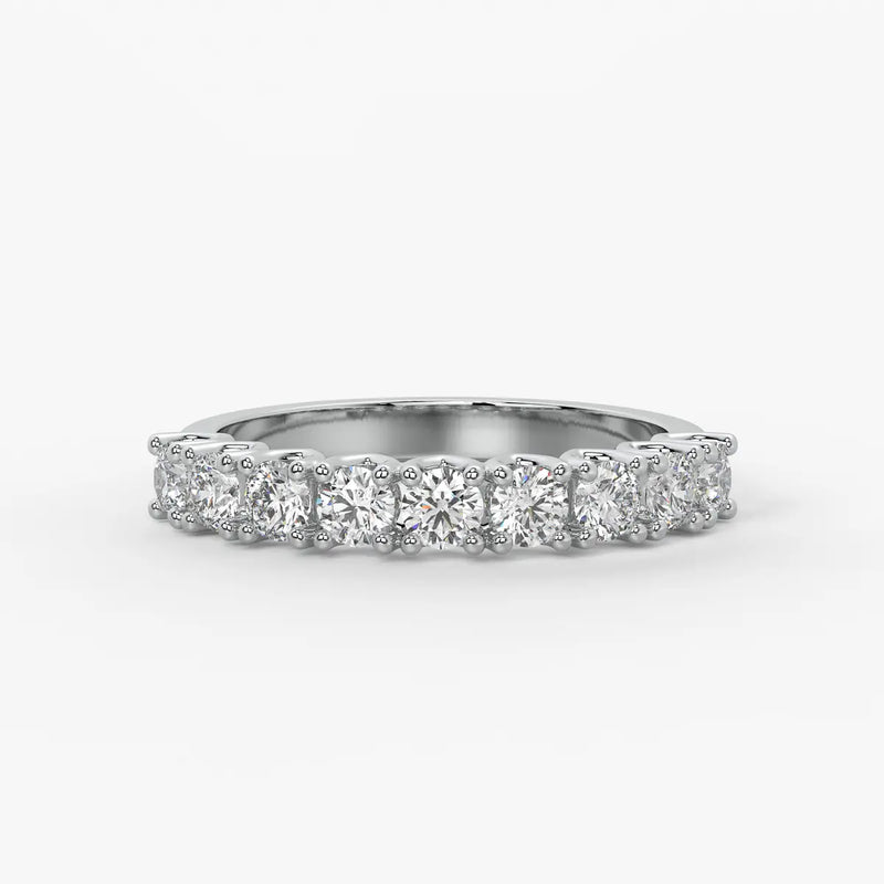 Round Eternity Stack Ladies Ring