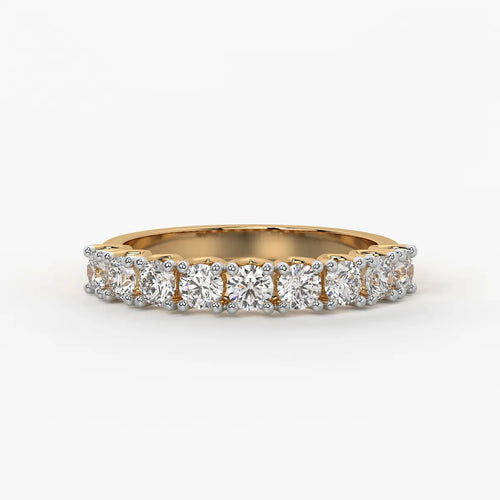 Round Eternity Stack Ladies Ring