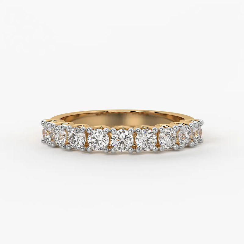 Round Eternity Stack Ladies Ring