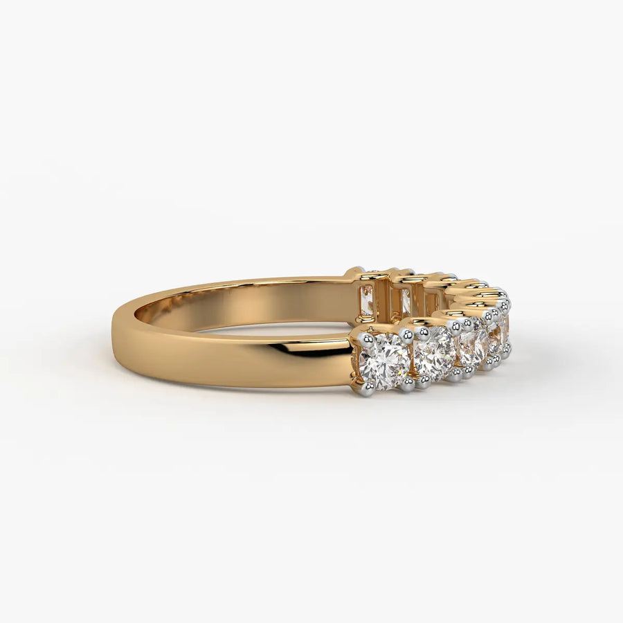 Round Eternity Stack Ladies Ring