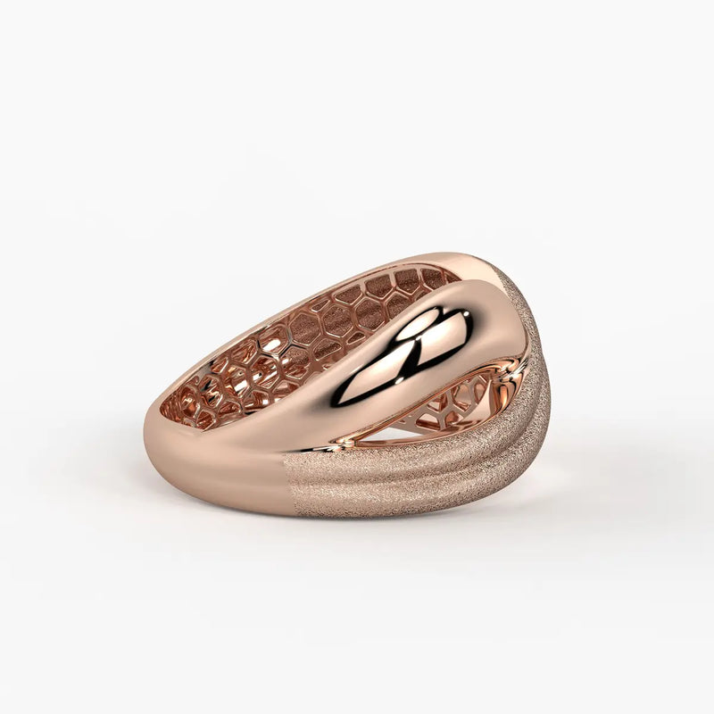 Triple Groove Band Ladies Ring