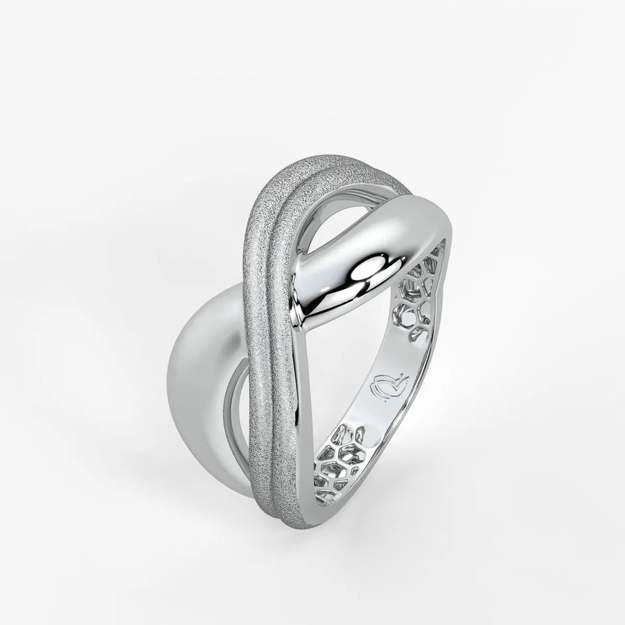 Triple Groove Band Ladies Ring