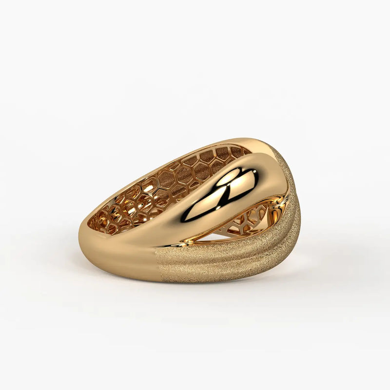 Triple Groove Band Ladies Ring