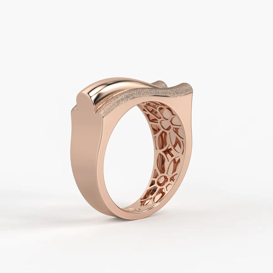 Split Curve Statement Ladies Ring