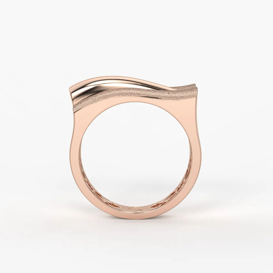 Split Curve Statement Ladies Ring