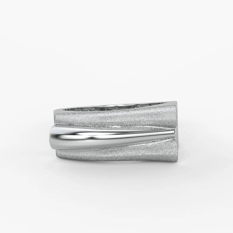 Split Curve Statement Ladies Ring