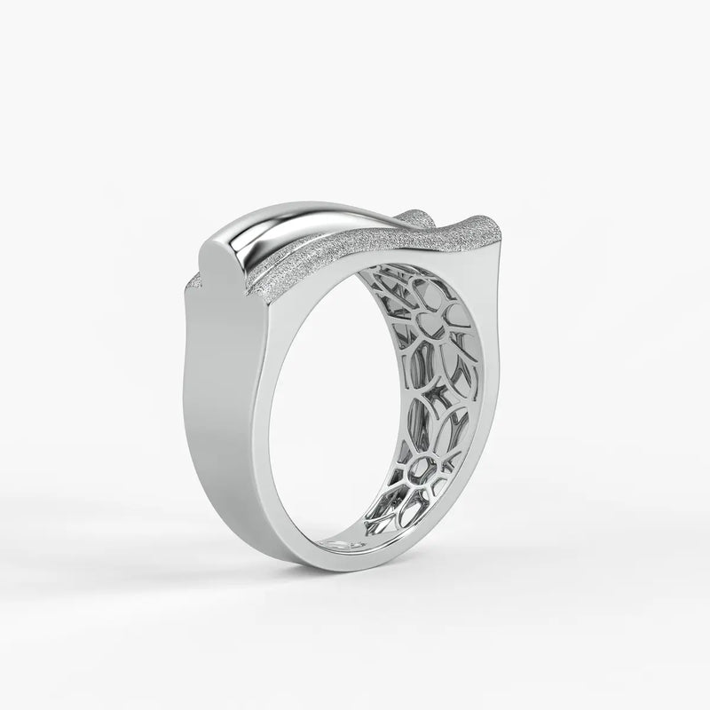 Split Curve Statement Ladies Ring
