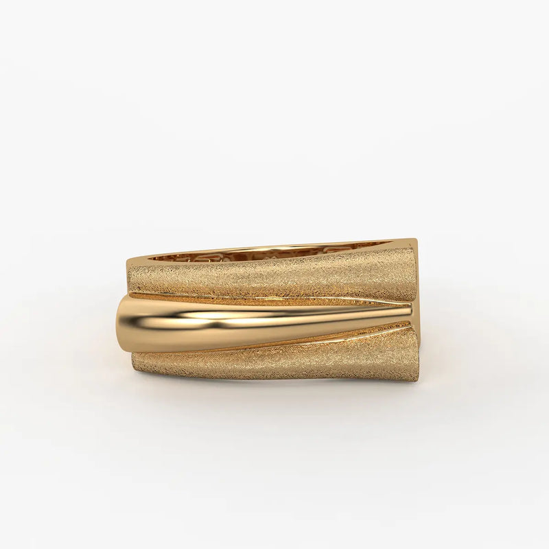 Split Curve Statement Ladies Ring