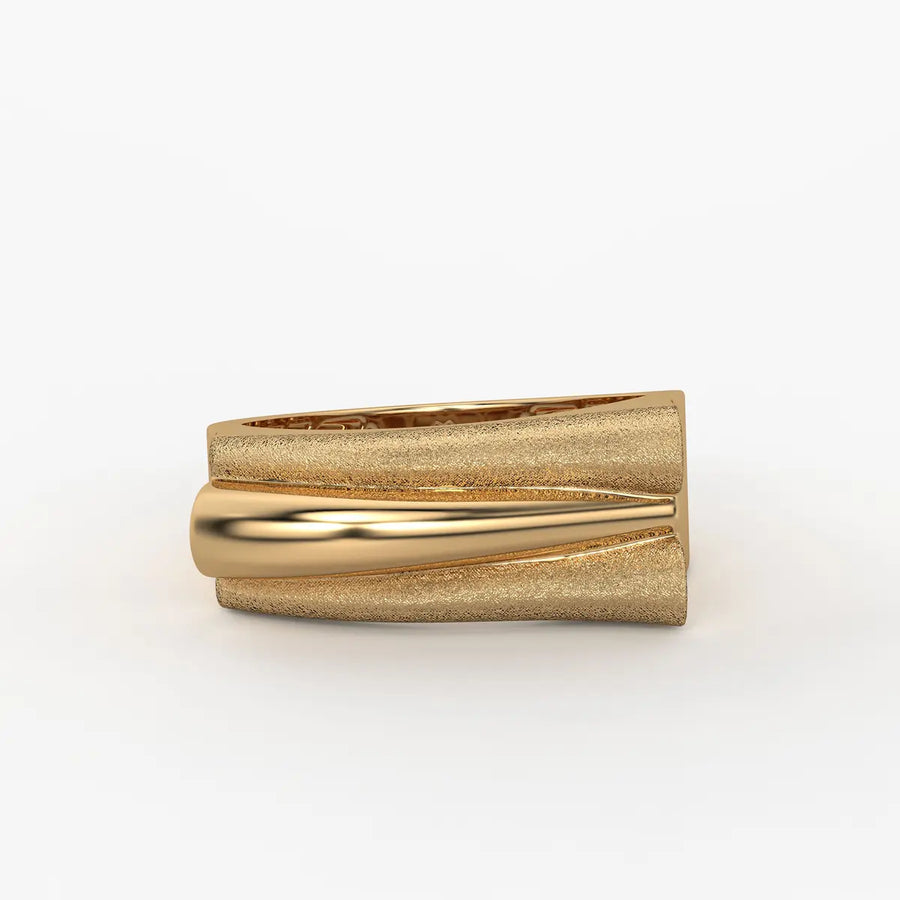 Split Curve Statement Ladies Ring