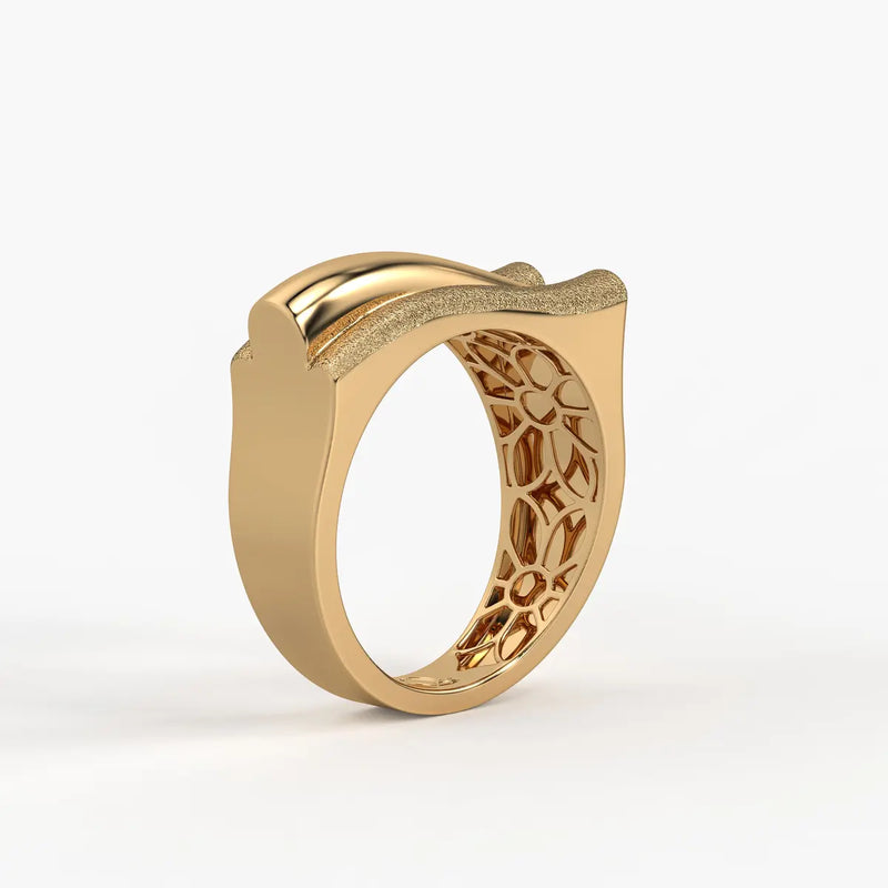 Split Curve Statement Ladies Ring