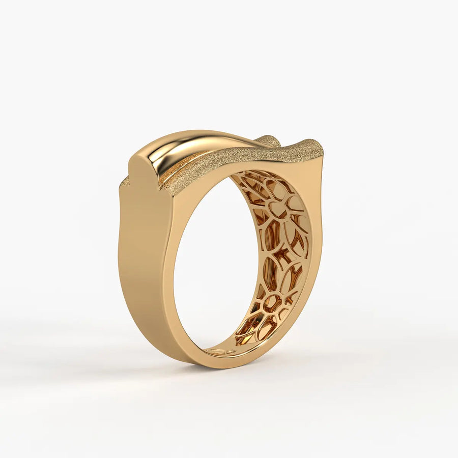 Split Curve Statement Ladies Ring