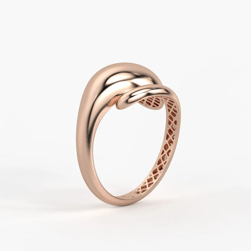 Fluid Shell Statement Ladies Ring
