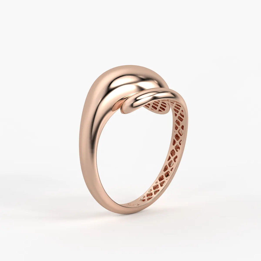 Fluid Shell Statement Ladies Ring