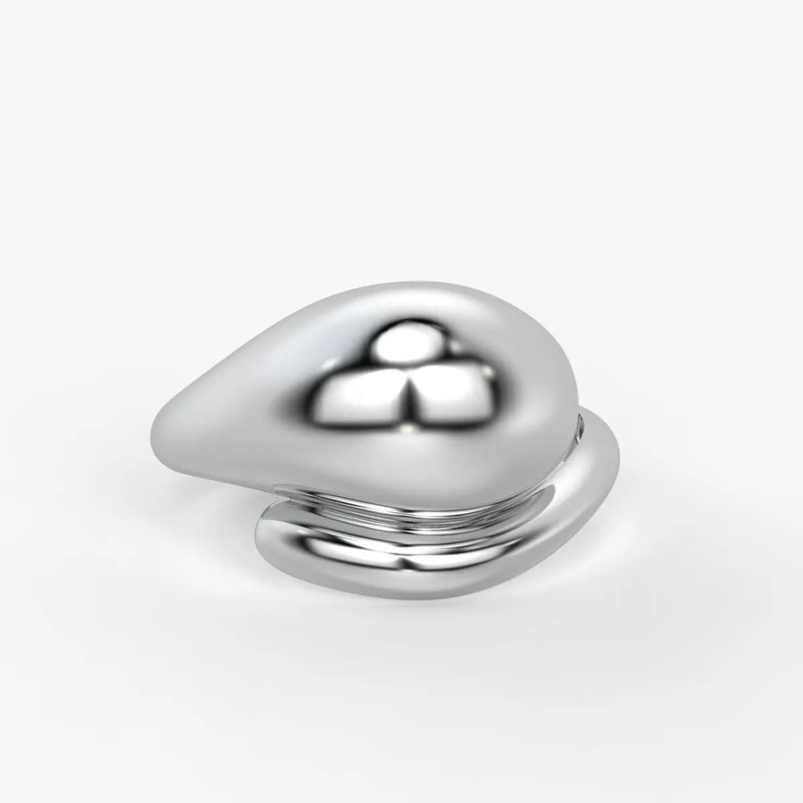 Fluid Shell Statement Ladies Ring