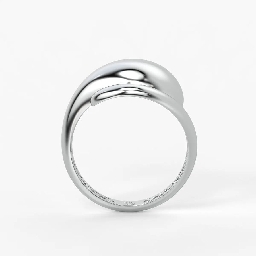 Fluid Shell Statement Ladies Ring