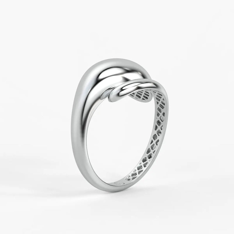 Fluid Shell Statement Ladies Ring