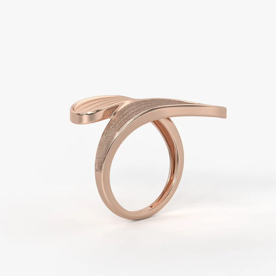 Wave Panel Statement Ladies Ring