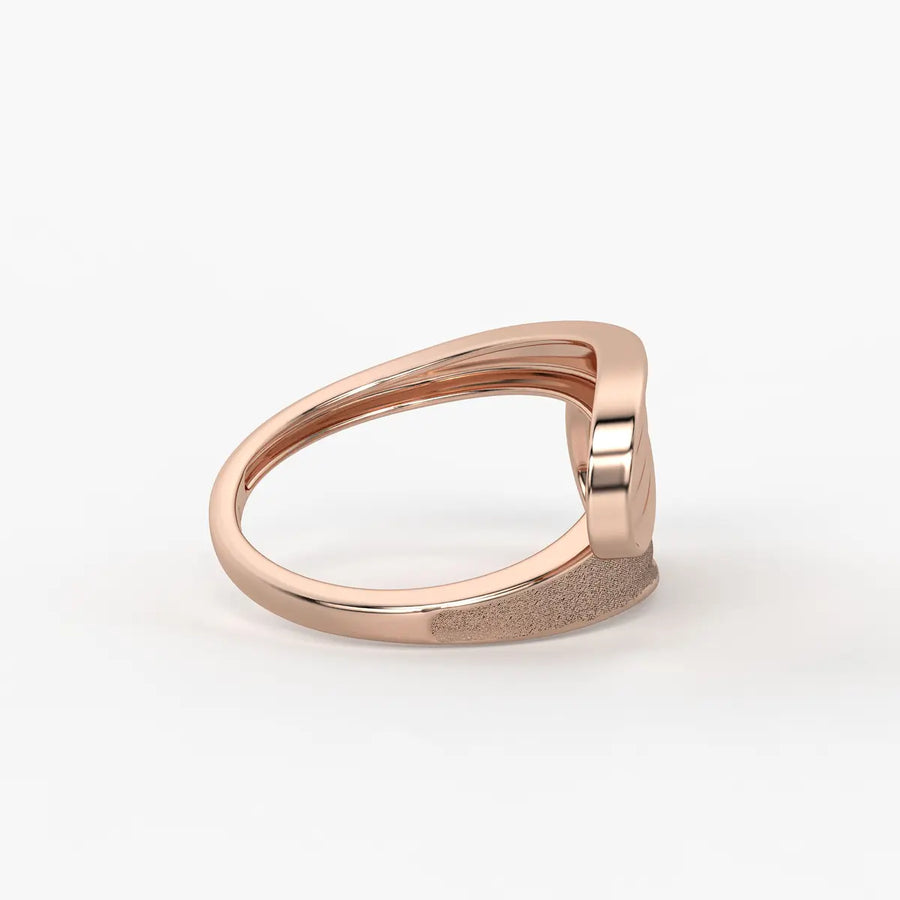 Wave Panel Statement Ladies Ring